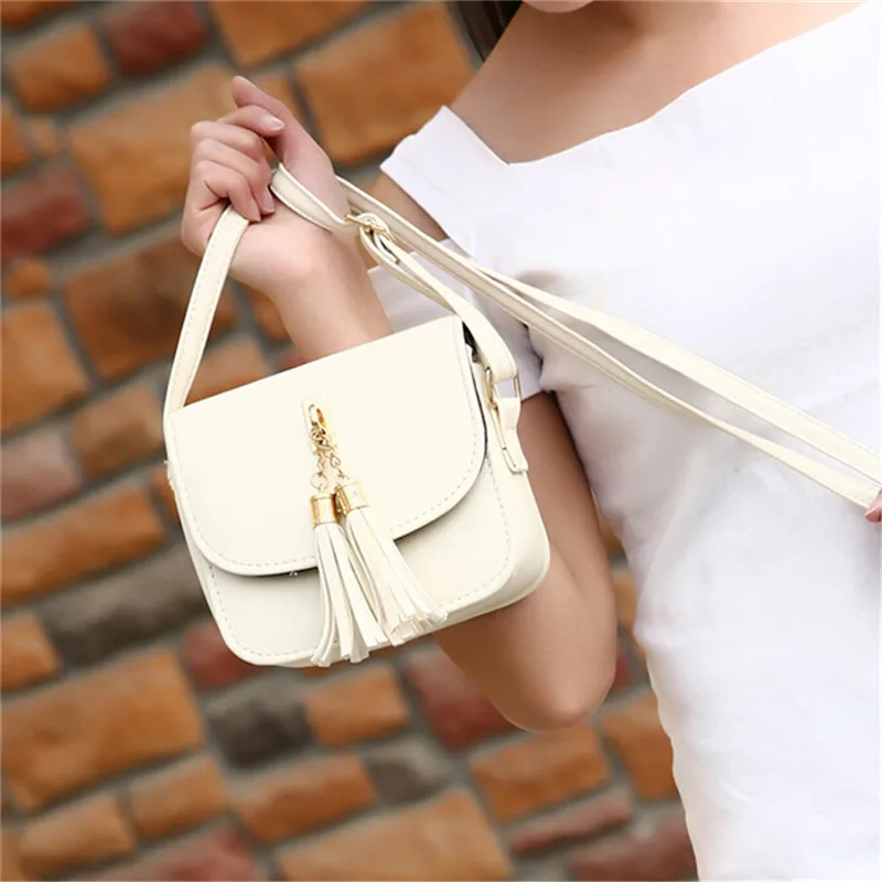 

Fashion Small Chains Bag Women Candy Color Tassel Messenger Bags Female Handbag Shoulder Bag Bolsa Feminina