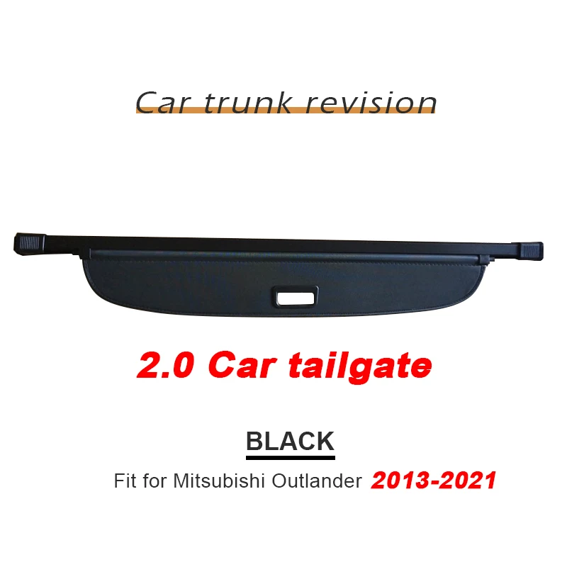 

Крышка полки багажника для Mitsubishi Outlander 3, 2021, 2020, 2019, 2018, 2017, 07-2015, выдвижная занавеска