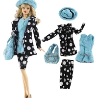 1 set doll clothes for 30cm dolls accessories with hat bag fashion accessories for girl doll toys for gift