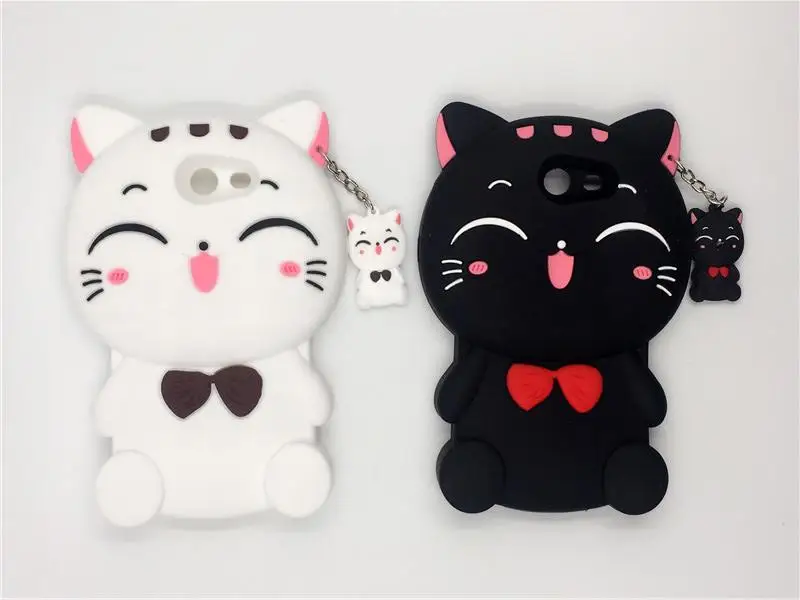 

For Samsung Galaxy A5 2017 Case A520 A520F 3D Cartoon Rainbow Unicorn Case Soft Silicon White Horse For Samsung A5 2017 Case