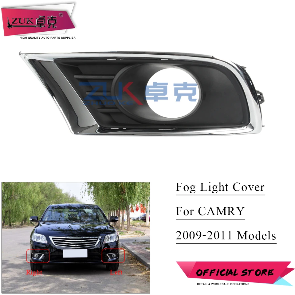 

ZUK For TOYOTA CAMRY Front Bumber Fog light Fog Lamp Cover Hood ACV4# Year 2009 2010 2011 OE#52040-06110 52030-06110 Car-Styling