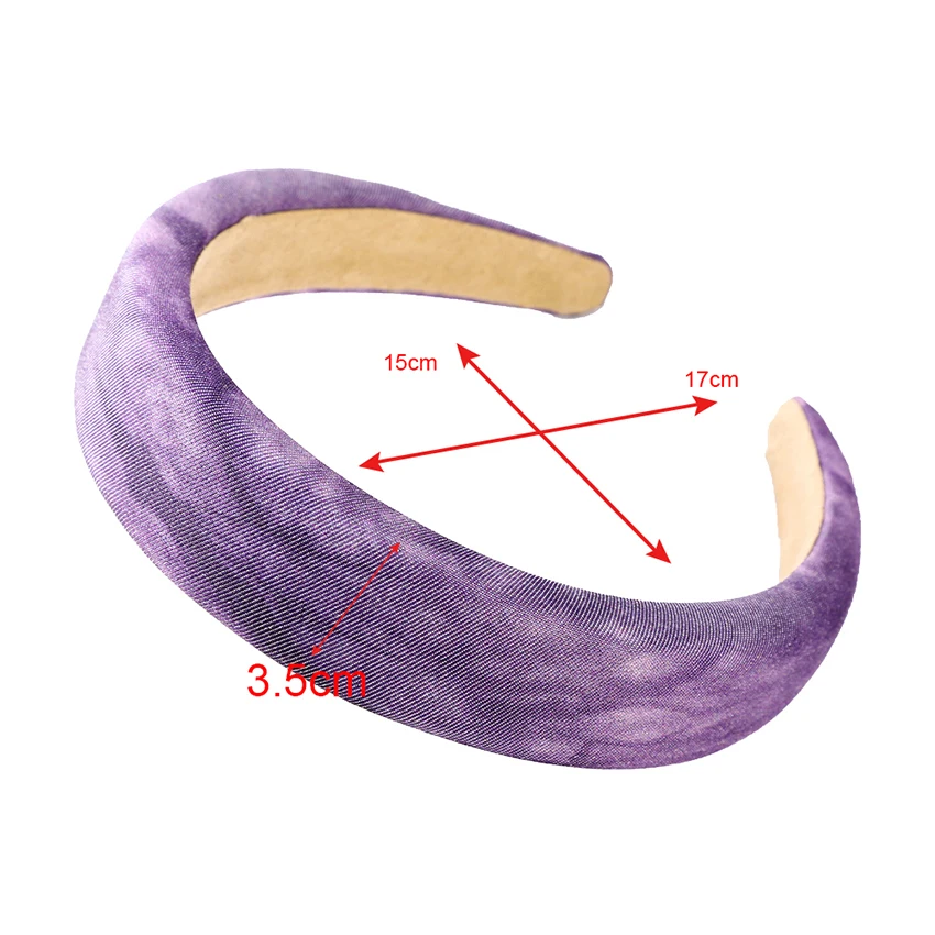 

Levao New Padded Headband For Women Multicolor Tie dye Sponge Hair Bands Hoop Bezel Hair Accessories Headwear