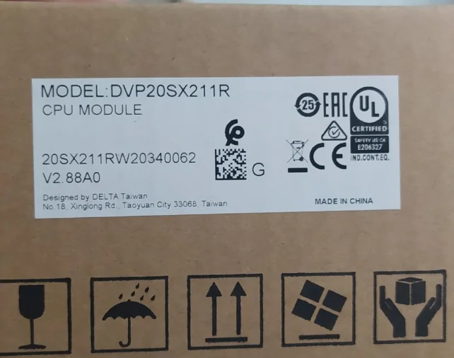 Новый оригинальный модуль аналогового вывода реле DVP20SX211R DC24V PLC 8DI 4AI 6DO 2AO |