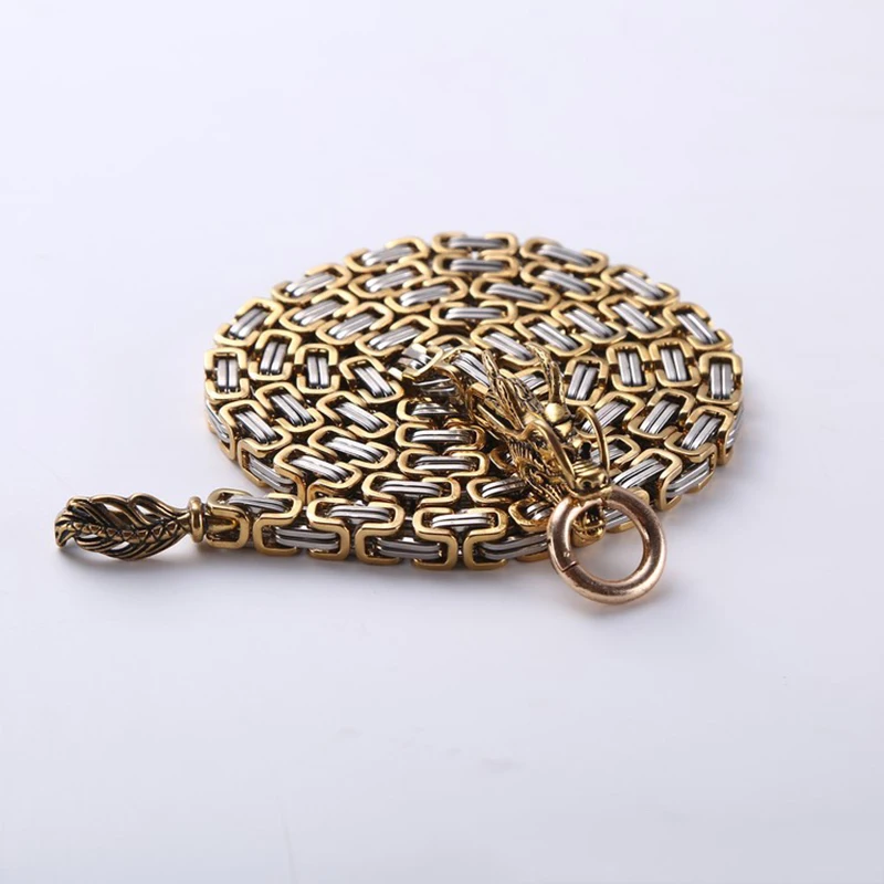 EDC Открытый Дракон хребет самообороны цепь для камеи из нержавеющей стали