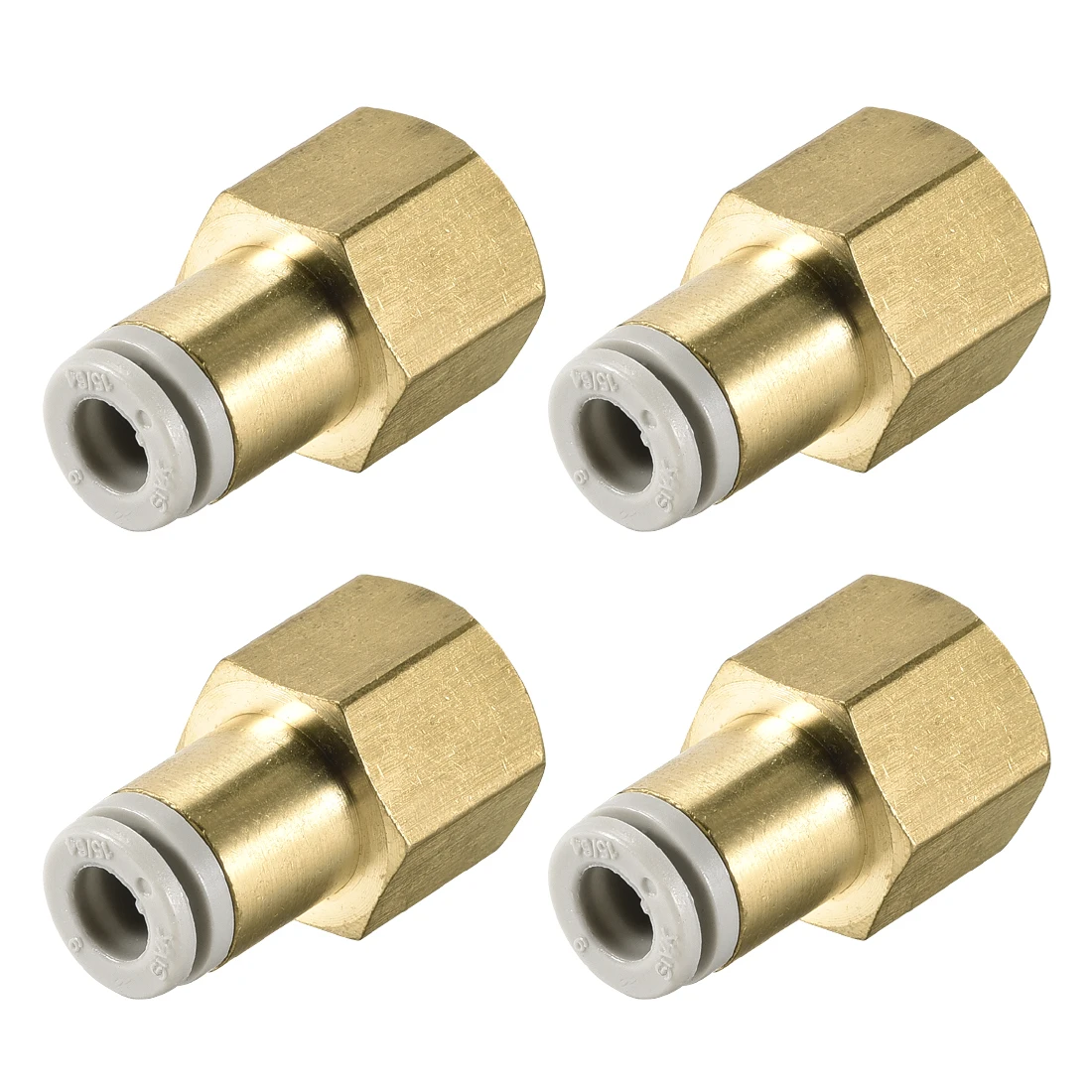 Uxcell 4 шт нажимной для подключения трубных фитингов 6 мм Труба OD x 1/4 PT Женский