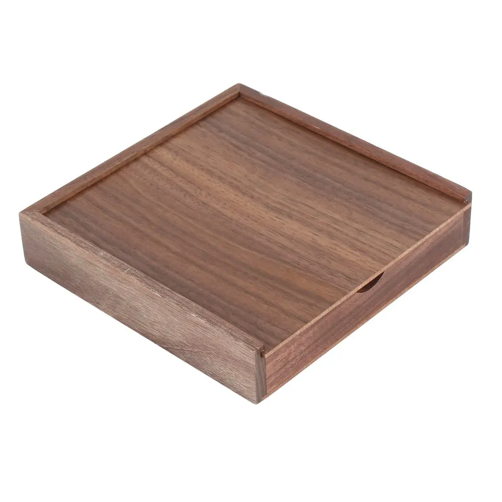 

Fashion Maple/Walnut Wood Photo Album Box Creative Album Collection Box Crafts Album Wooden Gift Box
