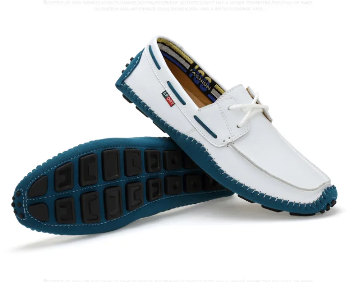 

Brand Men Casual Shoes Loafers Shoes Big Size Genuine Leather Men Shoes Soft Moccasins Men Designer Flats Comfy Driving Shoes