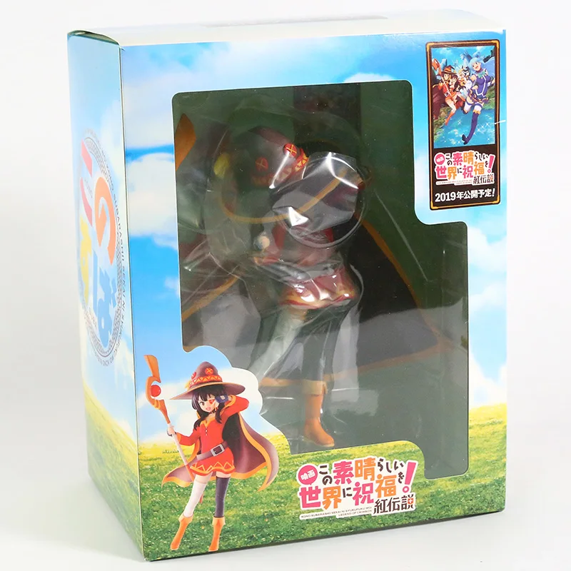 

20CM Anime God's Blessing On This Wonderful World Megumin PVC Figure Collectible Model Toy Gifts Children Pet Mini Desktop Pops
