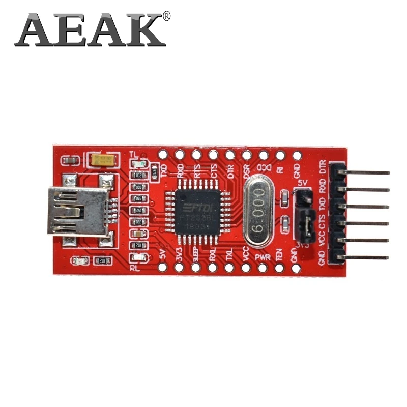 AEAK FT232 FT232BL FT232RL USB 2,0 до ttl уровень загрузки кабель для последовательной платы адаптер Модуль 5 в 3,3 В отладчик