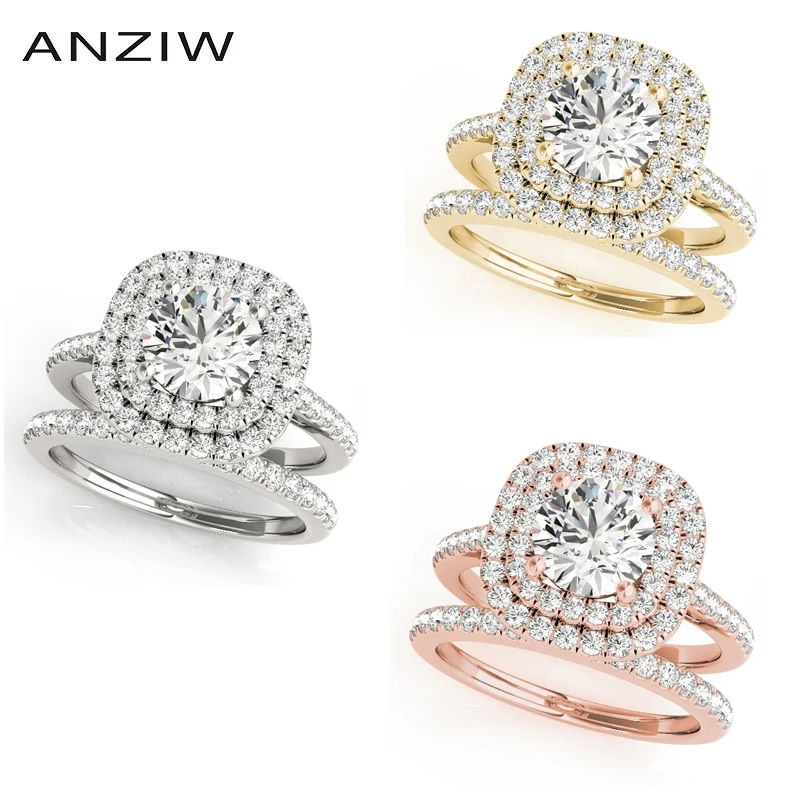 Женское Обручальное Кольцо ANZIW обручальное кольцо из стерлингового серебра 925