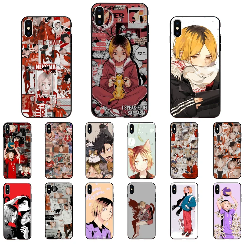 

Kozume Kenma Haikyuu Anime Phone Case For iPhone 13 12 Pro Max Case For iPhone 12 mini 11 XS MAX X XR SE2 8 7 Plus Case