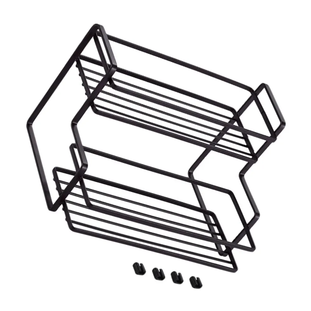 

1pc 2-layer Storage Racks Kitchen Durable Storage Shelf Seasoning Box Racks