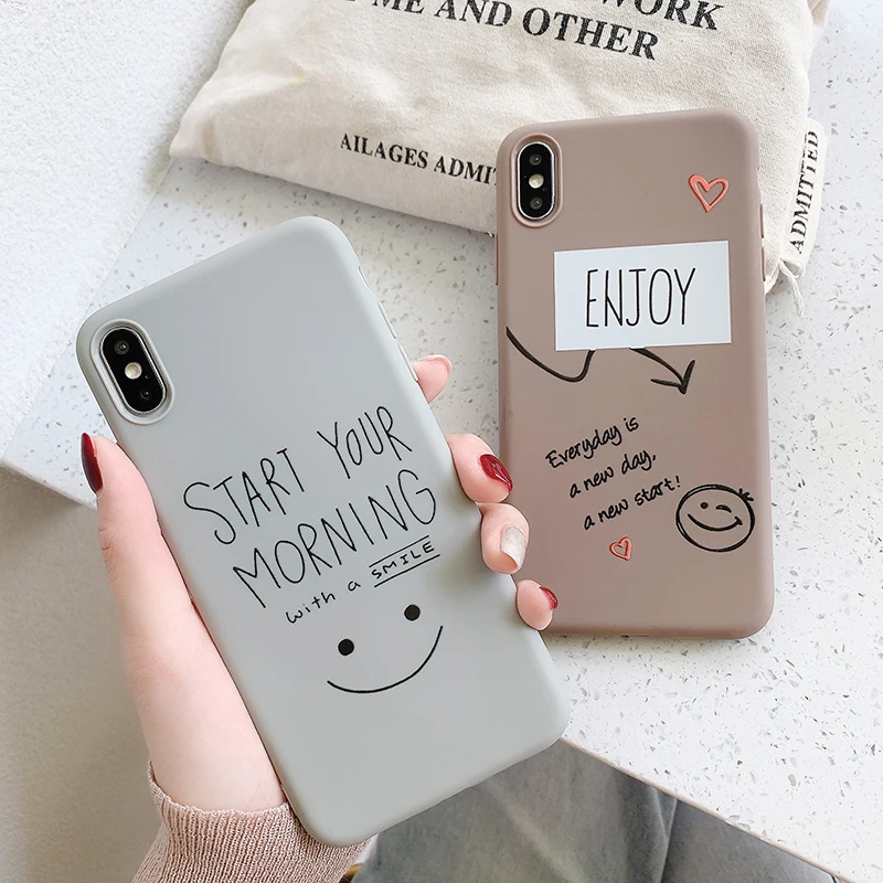 VZD простой сплошной I Love U iphone 11 Pro X 7 Чехол для iphone Xs Max Xr женский анти-осень телефон 6S Tpu мягкий чехол 8 7plus задняя крышка