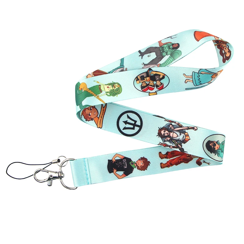 K843 Перси Джексон и олимпийцы брелок ремешки значок Id держатель ID карта пропуск