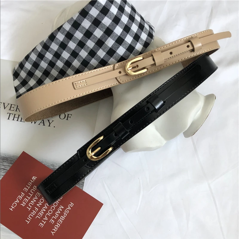 

3cm Width Women Belt Fashion Leather Metal Brass Buckle Belts For Women Ladies Leisure Dress Jeans Wild Waistband