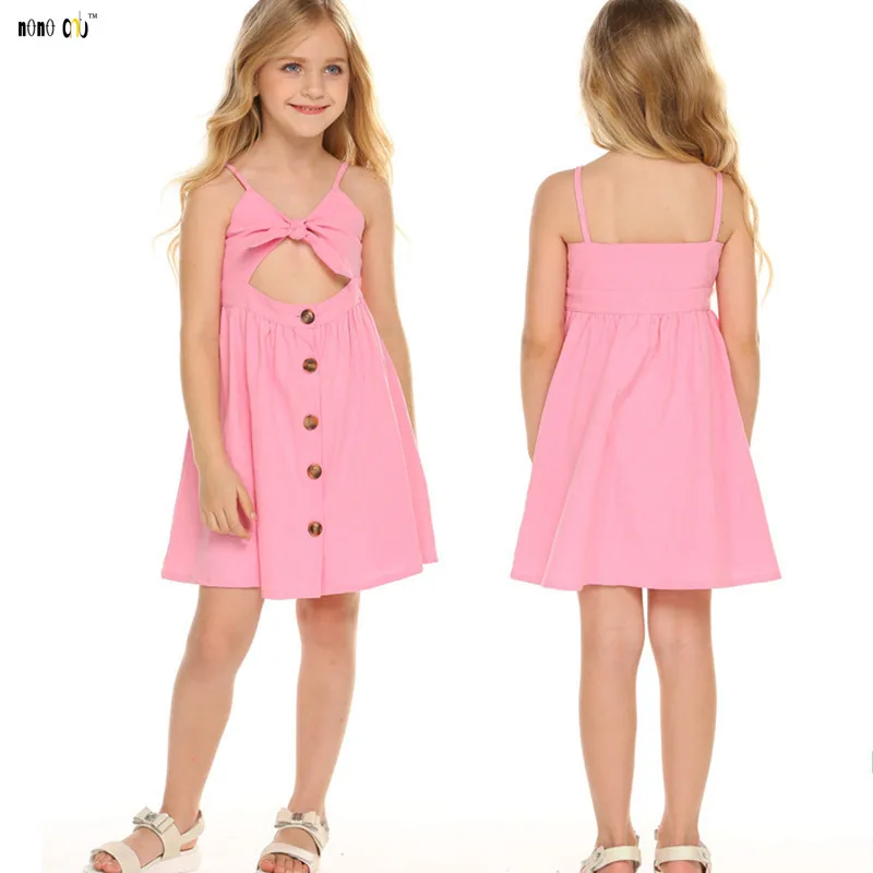 Fashion Summer Girl Dress Princess Party Rapunzel Frocks Elegant Hollow-out Casual Sleeveless Kids Dresses For | Детская одежда и