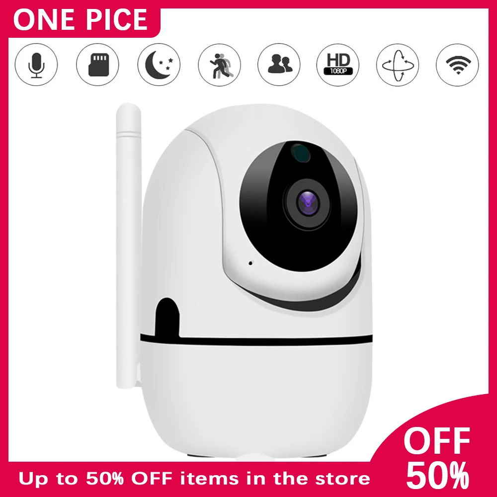 Домашняя IP камера ONE PICE 1080P ночное видение 2 миллиона пикселей HD Wi Fi Радионяня