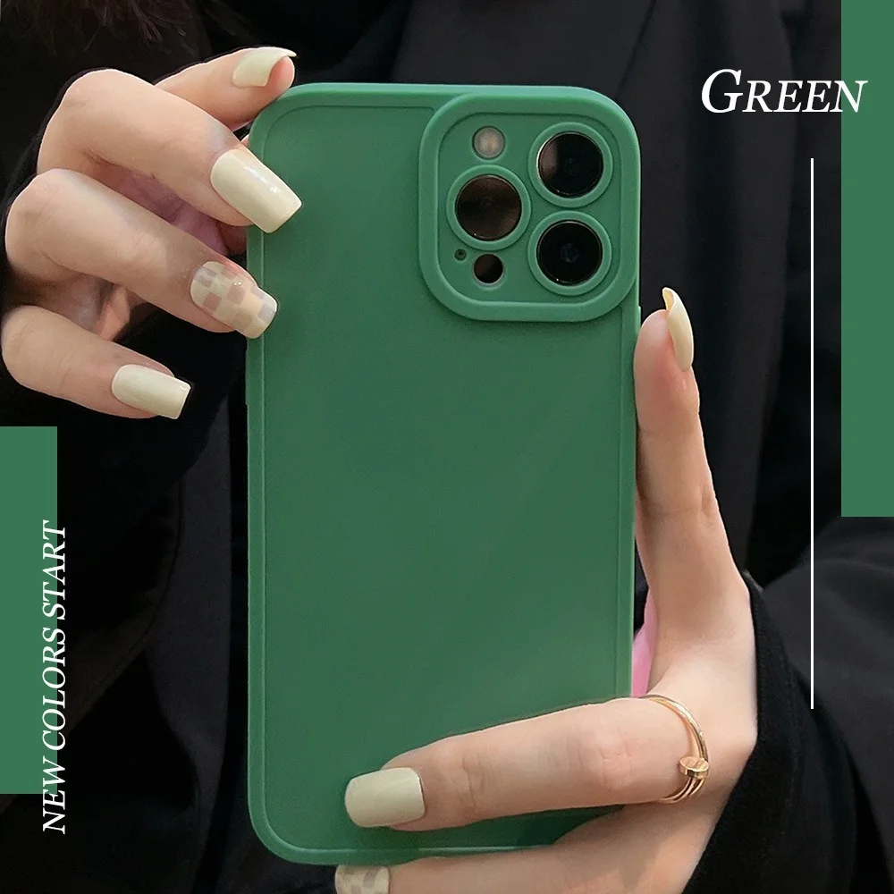 

Autumn and Winter Advanced Retro Green for 12 13 Promax iPhone Shell