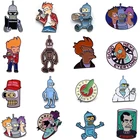 MD763 DMLSKY будущее брошь из фильма мультфильм эмаль на булавке для мужчин и женщин рюкзак шпильки детская джинсовая Pin Ювелирные изделия