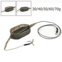 carp fishing method feeder multi functional rig hair group lead core line method flat cage group fishing tackle accessories