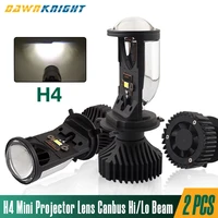 2pcs h4 led mini projector lens 12v 6000k 90wpair high beam low beam canbus led headlight for cars turbo led bulbs h4 rhd lhd