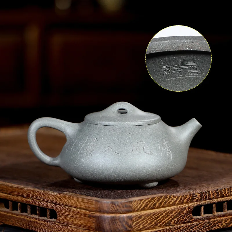 Yixing темно красный эмалированный керамический чайник подарок сырая руда старая