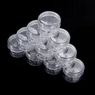 100x2 г3 г5g10 г1 5g20 г пластиковые пустые прозрачные косметические баночки контейнер для макияжа флаконы для лосьона крем для лица горшки для образцов гель бутылка