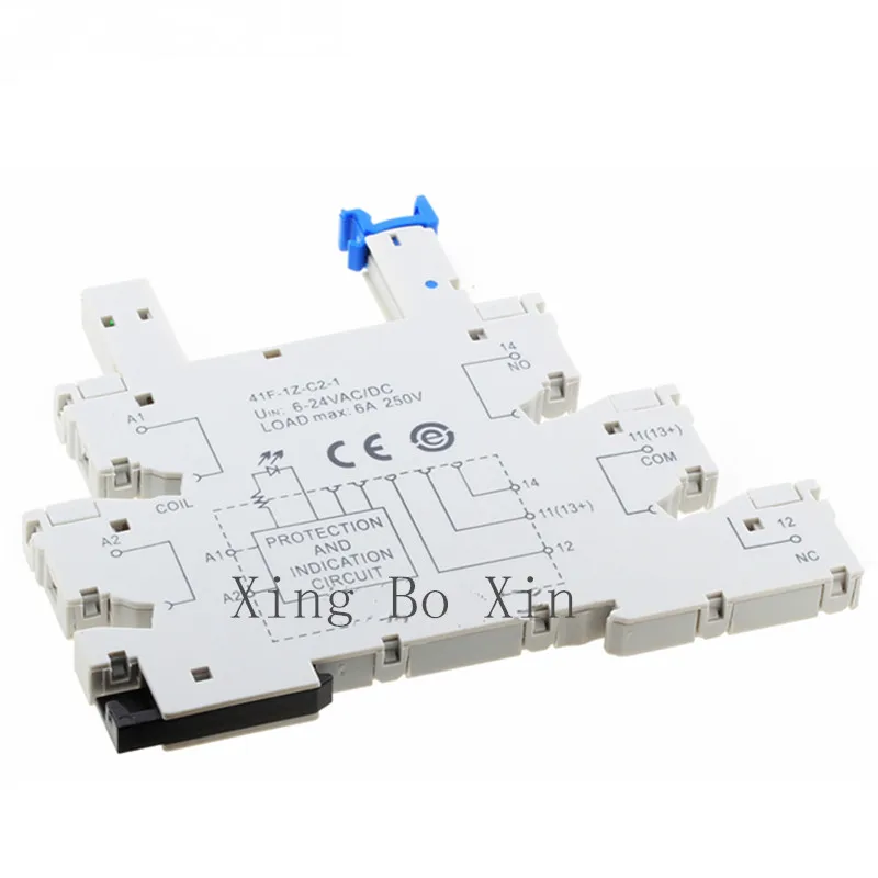 

5/10PCS 41F-1Z-C2-1 HF41F-12-HS HF41F-24-HS HF41F-5-HST HF41F-12-HST HF41F-12-HST 4pin Relay DC5V 12V 24V 6A 250VAC Screw Socket