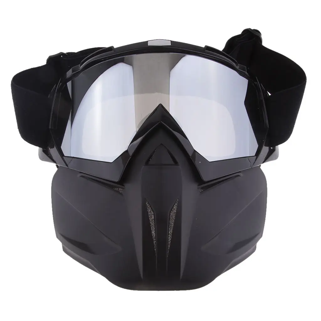 

Outdoors Snowmobile Snowboard Goggles With Detachable Face Mask Windproof