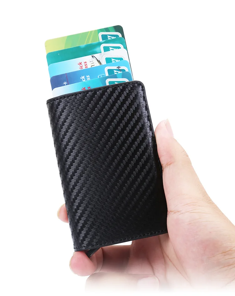 Кошелек для кредитных карт DIENQI 2020 мужчин и женщин металлический RFID винтажный