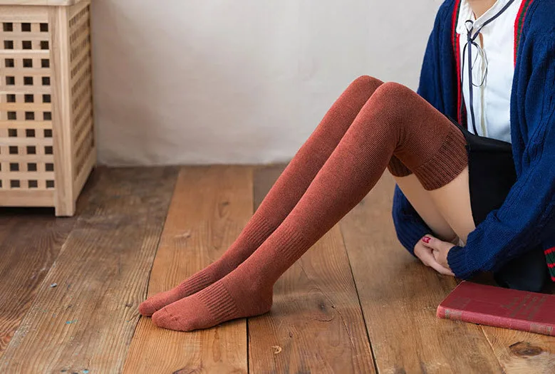 Adult average size Cotton stocking Comfortable kee high socks for women wear Long socks