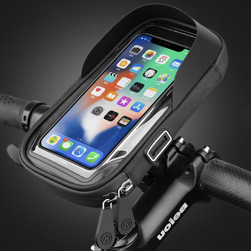 

Bicycle Phone Holder Waterproof Bike Motorcycle Handlebar Cell Phone Stand Mount Touch Screen 6.4 inch Road Bicycle Phone