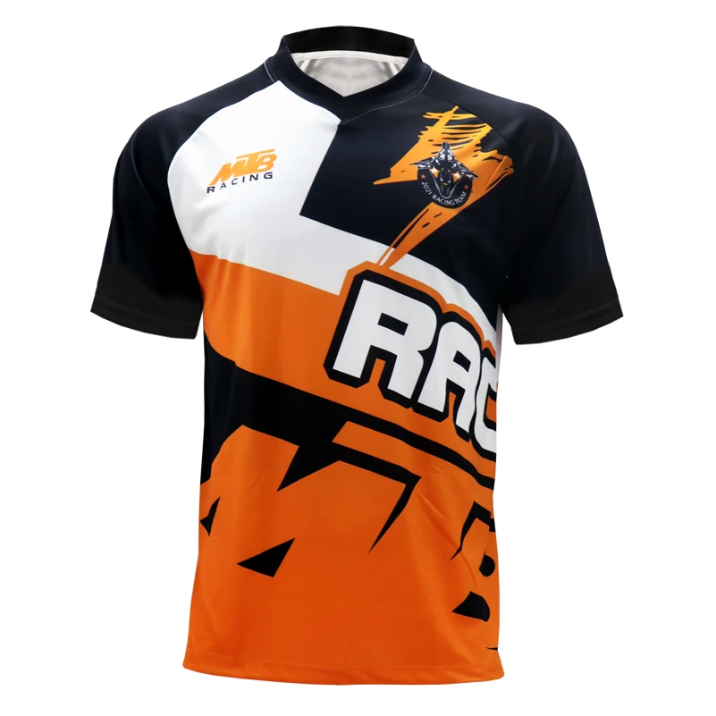 Мотокросс Велоспорт Джерси рубашка с короткими рукавами мотоцикл футболка