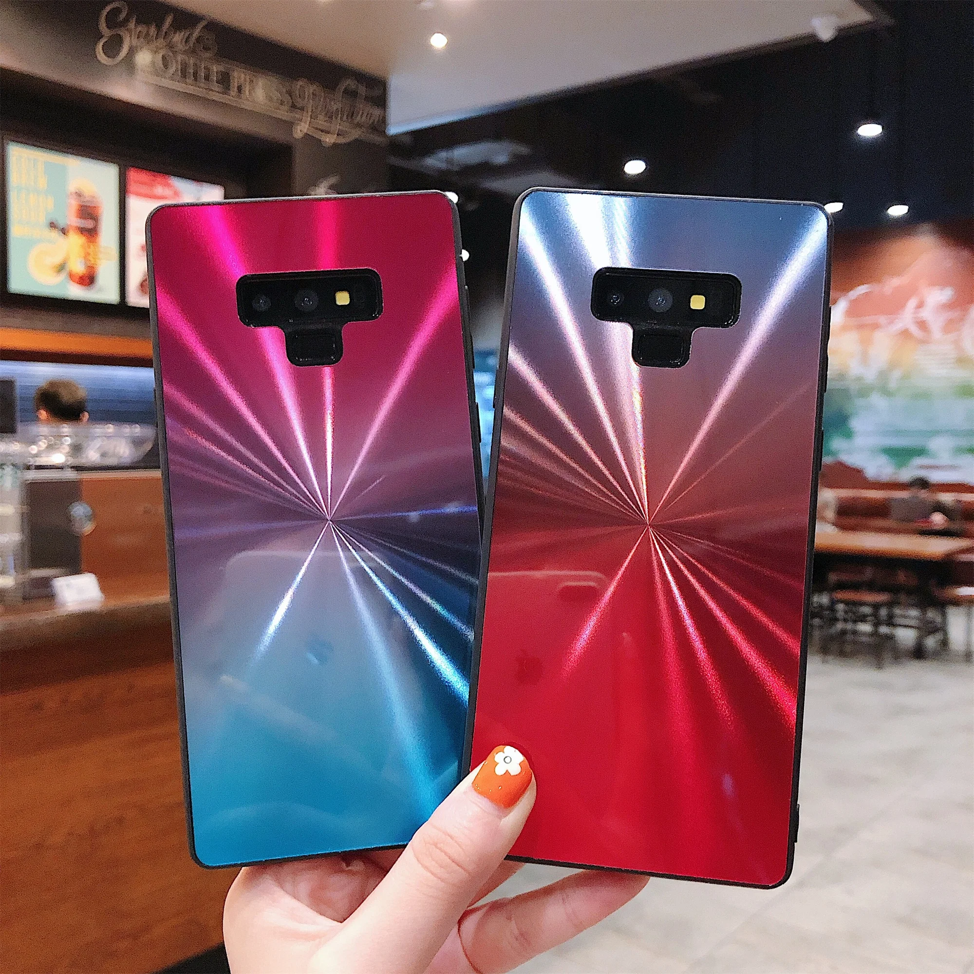Роскошный чехол ярких цветов для Samsung Galaxy S8 S9 S10 A10 A20 A30 A40 A50 A60 A70 A8 A6 градиентный