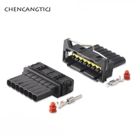 1 set 7 pin sensor connector sealed housing adapter plastic car socket automotive electrical waterproof male or female plug
