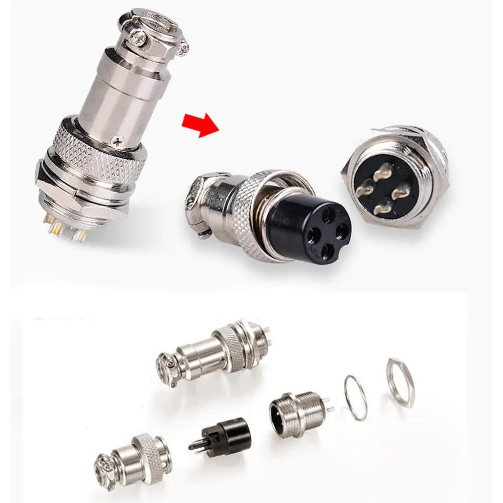 10 шт. 5Pin авиационный штекер аудио ЧПУ биполярный шаговый двигатель разъем 16 мм GX16