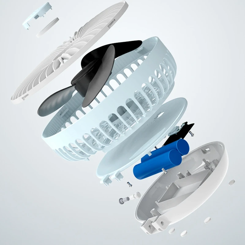 3 скоростной портативный USB Перезаряжаемый подвесной вентилятор для зонта Ручной