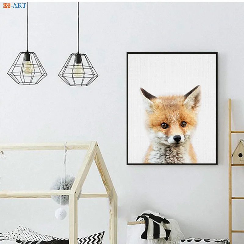 Художественные настенные постеры на холсте с изображением животных