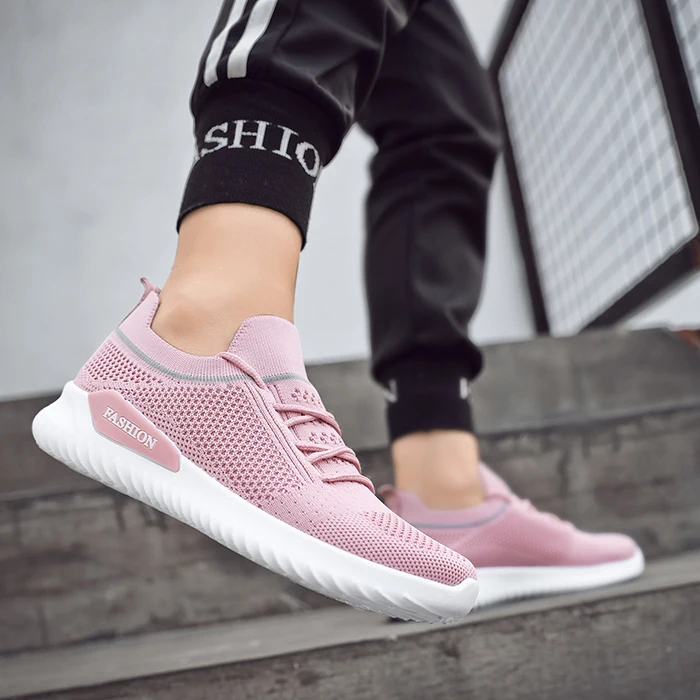 2019 теннисные туфли для женщин розовые спортивные кроссовки Женская обувь