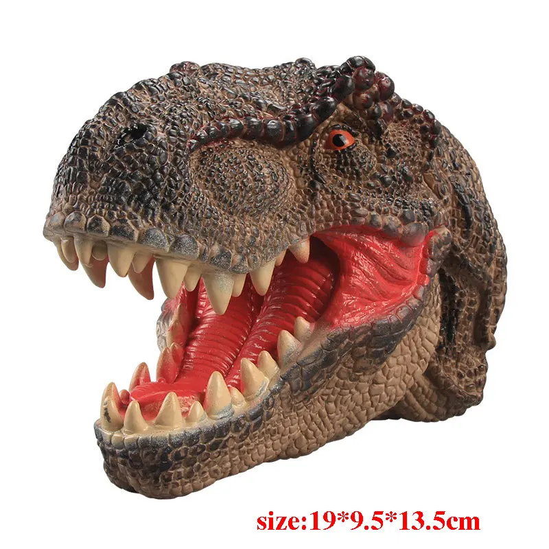 Мягкая искусственная голова животного ручная кукла фигурки игрушки перчатки