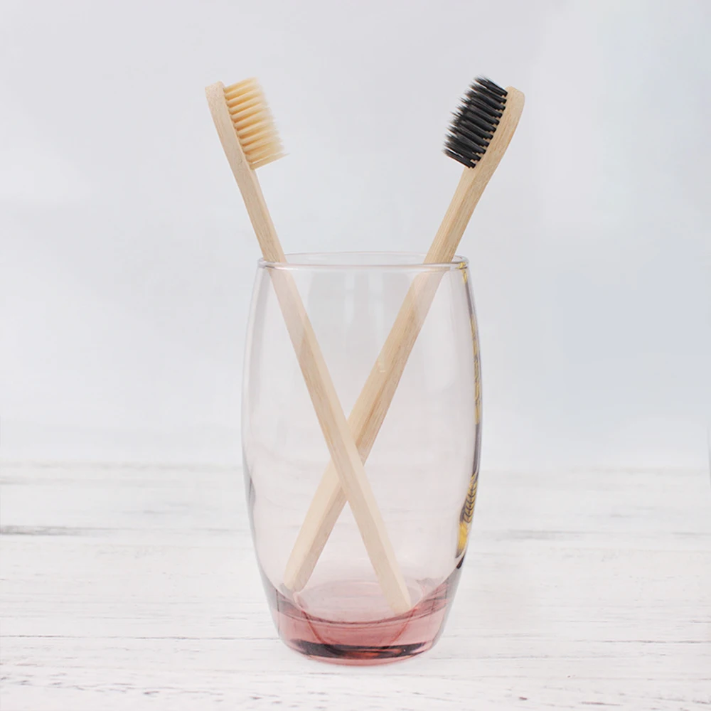 10 шт. зубная щетка с мягкой щетиной деревянная натуральный бамбук ручка Уход за