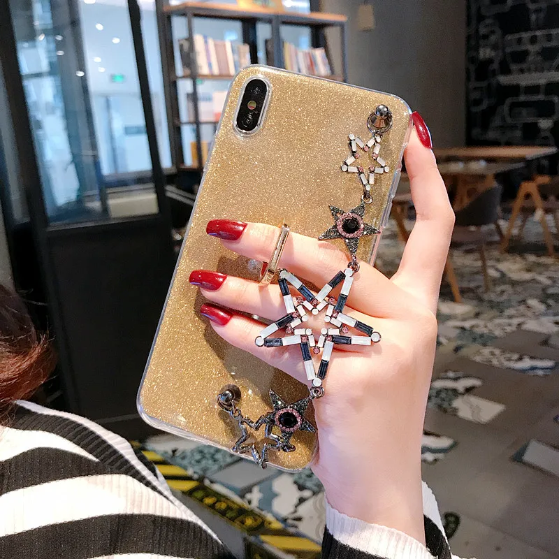 Чехлы для Gliiter для huawei Y9 Y7 Pro Y6 Prime Y5 Y3 ii Bling кольцо браслет Чехлы бампер - Цвет: Gold Bracelet