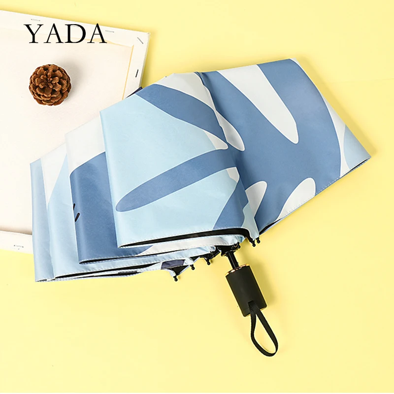 &quotYADA&quot Ins новая ручная роспись клубника 3-складной Зонт Для женщин УФ