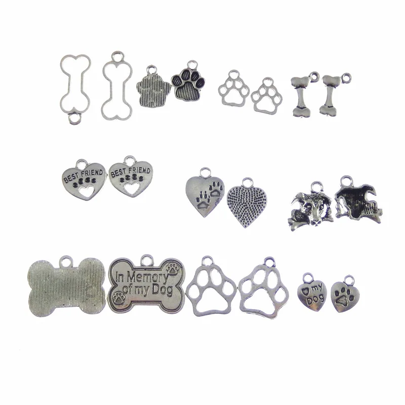 10 20 шт. подвеска из сплава в виде собачьей лапы|Шармы| |