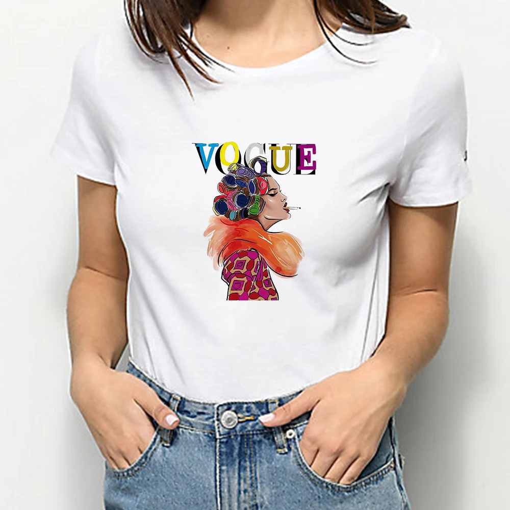 

Disney Princess T Shirts Russia Trend Woman Fashion Streetware 90S Summer Basic T-Shirt 2021 Casual Short Sleeve Ropa Aesthetic