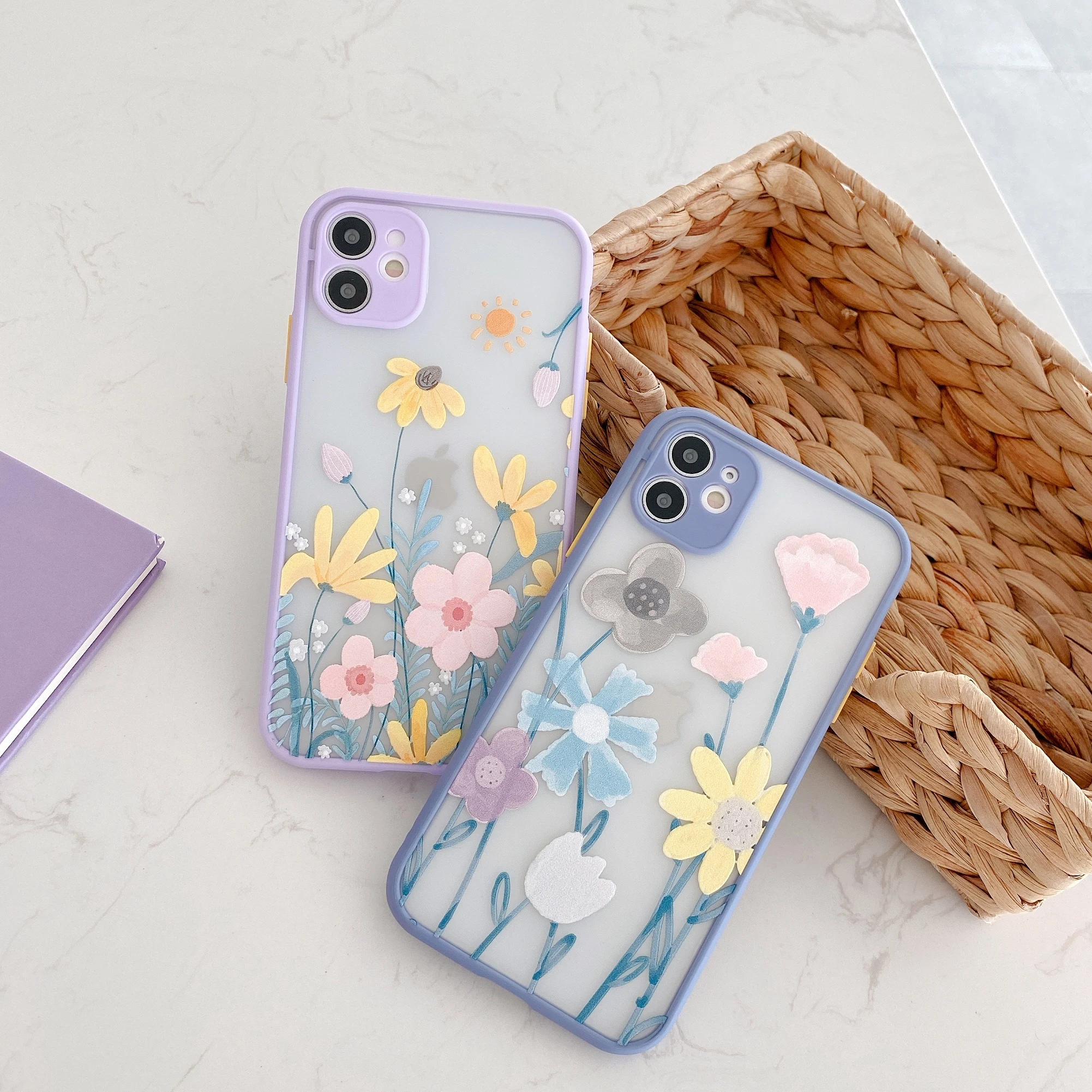 Модный милый цветочный чехол для iphone 11 pro max 7 8 plus X XR XS MAX se 2020 3D Рельефный роскошный