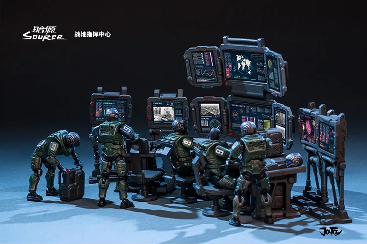 JOYTOY 1/25 солдат (5 шт.) Battlefield командный центр фигурки Модель| |