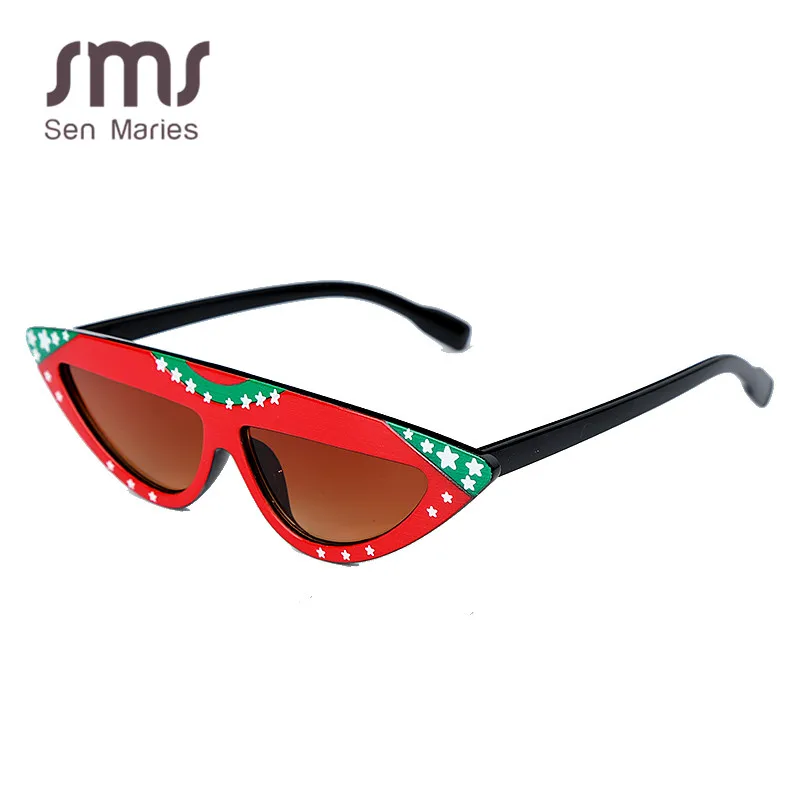 Солнцезащитные очки кошачий глаз для мужчин и женщин винтажные Модные Цветные