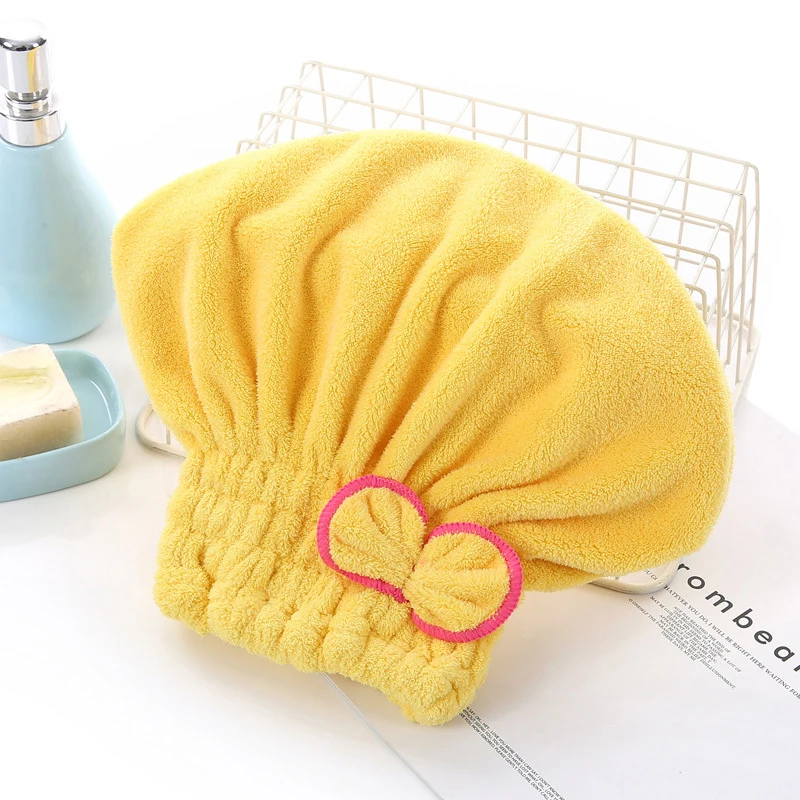 

Bowknot Wrap Hair Towel Microfiber Quick Hair Cat Quick-drying Bath Spa Portable Shower Caps Bathroom Accessories Home Textile