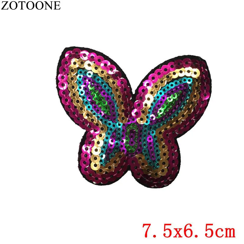 PE0249CT ZOTOONE животные нашивки в форме единорога цветок сердце наклейки с Фламинго железо на одежду теплопередача аппликация вышитая ткань G - Цвет: PE0249CT